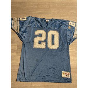 VTG Barry Sanders #20 Detroit Lions Blue  WILSON Jersey SZ XL - Cool